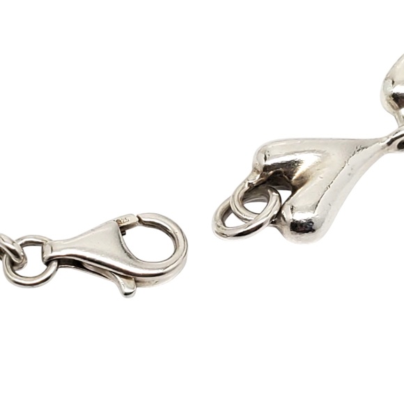 RLM Studio Sterling Silver Heart Link Bracelet #21030 - Picture 4 of 11